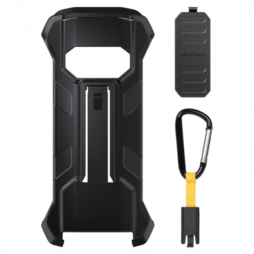 Pour Ulefone Power Armor 15 Ulefone Back Clip Phone Case avec Mousqueton (Noir) SU103B1882-06