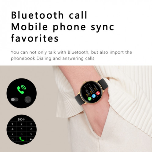 Montre Smart Strap Smart Strap Smart Q71 Pro 1.28 pouces TFT, support Bluetooth Call / Menstrual Cycle Rappel (Rose Gold) SH501B574-08
