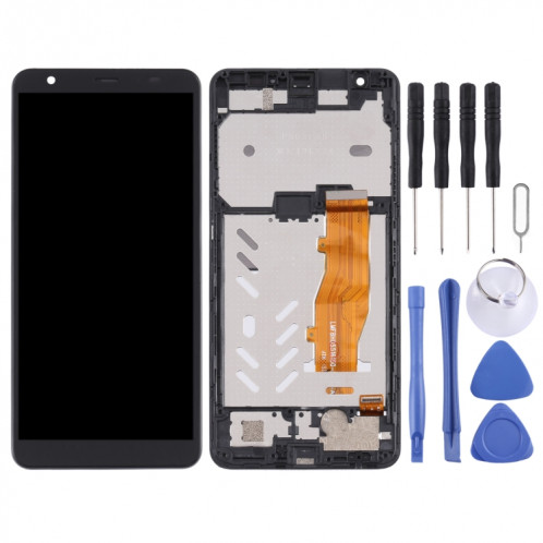 Écran LCD OEM pour ZTE Blade A5 2019 Assemblage complet du numériseur avec cadre (noir) SH201A558-06