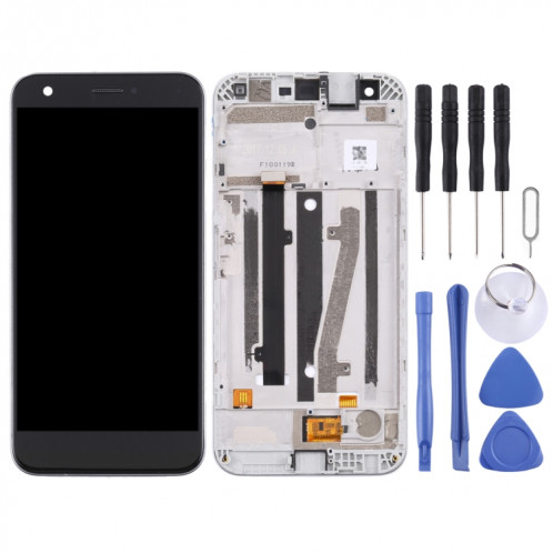 Écran LCD OEM pour ZTE Blade A512/Z10 Digitizer Assemblage complet avec cadre (noir) SH206A956-06