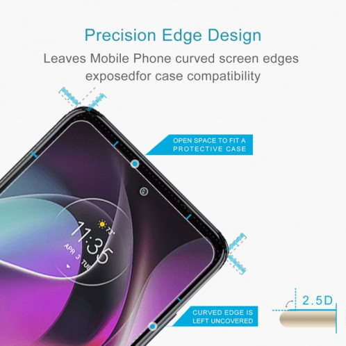 10 PCS 0.26mm 9H 2.5D Tempered Glass Film For Motorola Moto G 2022 SH44031019-06