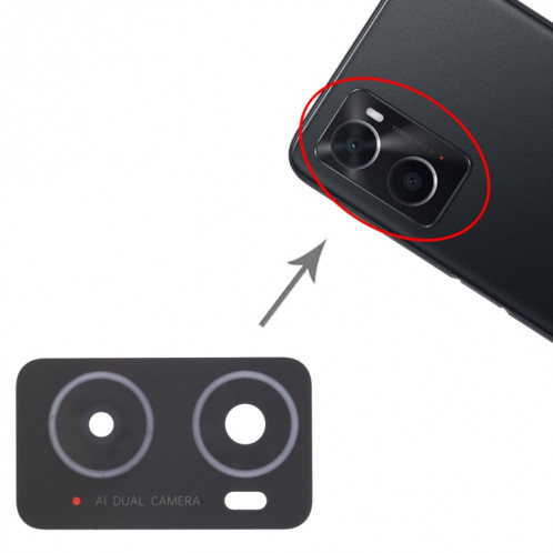 Pour OPPO A76 / A36 10pcs objectif de caméra arrière SH74011328-04