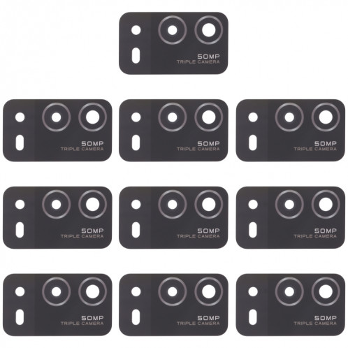 Pour OPPO A55 4G 10pcs objectif de caméra arrière SH74021666-04