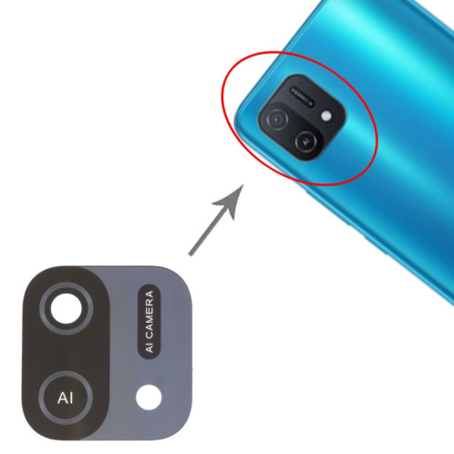 Pour objectif de caméra arrière OPPO A16e / A16K 10pcs SH7403644-04