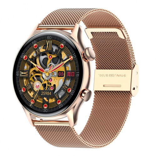 HK8PRO 1,36 pouce AMOLED SCREAT SCIE STRAP Smart Watch, support Fonction NFC / Surveillance de l'oxygène sanguin (or) SH201A1153-08