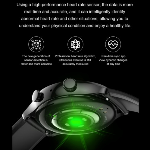 HK8PRO 1,36 pouce AMOLED SCREAT SCIE STRAP Smart Watch, support Fonction NFC / Surveillance de l'oxygène sanguin (or) SH201A1153-08