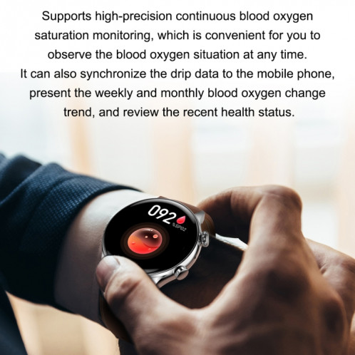 HK8PRO 1,36 pouce AMOLED SCREAT SCIE STRAP Smart Watch, support Fonction NFC / Surveillance de l'oxygène sanguin (or) SH201A1153-08