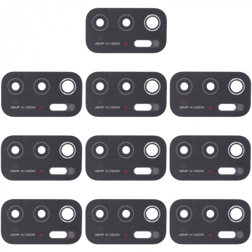 10 PCS Back Camera Lens pour Xiaomi Poco M3 Pro 5G SH7805258-04