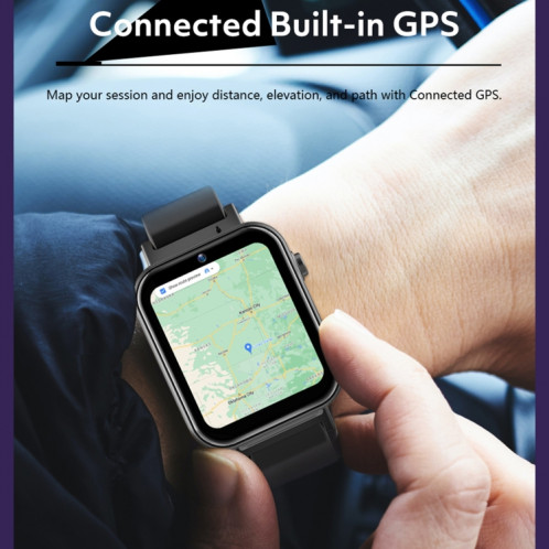 Watch Air Montre intelligente à écran IPS de 1,75 pouces, prise en charge des appels vidéo/carte SIM, mémoire : 4 Go + 64 Go (noir) SH902B831-07
