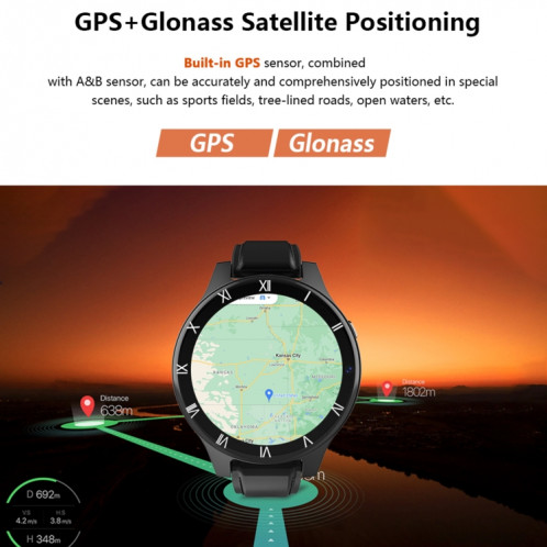 Rogbid Panda Pro 1,69 pouces IPS Screen Dual Cameras Smart Watch, Soutien de la surveillance de la fréquence cardiaque / carte SIM (noir) SR701A151-07
