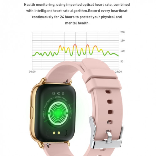 Rogbid Rowatch 2s 1,65 pouce TFT Screen Smart Watch, soutenir la surveillance de la pression artérielle / surveillance du sommeil (rose) SR501A1989-08