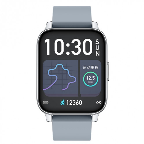 Rogbid Rowatch 2 1,69 pouce TFT Smart Watch, soutenir la surveillance de la pression artérielle / surveillance du sommeil (gris) SR801B1151-07
