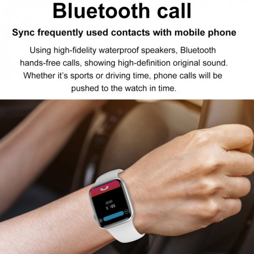 DT n ° I 7 1,9 pouce Smart Watch Smart Smart Watch, support Bluetooth Call / Menstrual Cycle Rappel (noir) SH301B1991-08