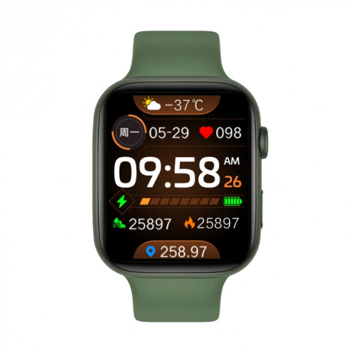 I7 Pro + 1,75 pouce TFT Screen Smart Watch, Soutenir la surveillance de la pression artérielle / Surveillance du sommeil (vert) SH101B1679-07