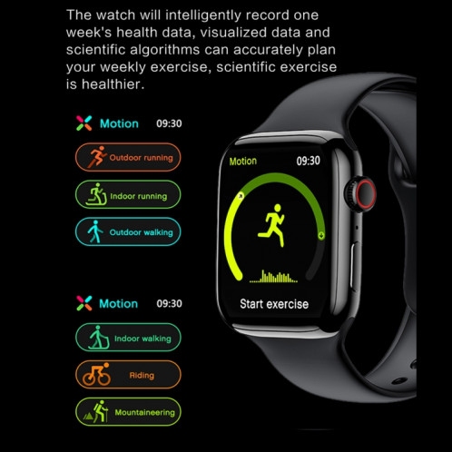 I7 Pro + VIP 1,75 pouce TFT Screen Smart Watch, support Bluetooth Dial / Sleep Survering (rose) SH001C635-07