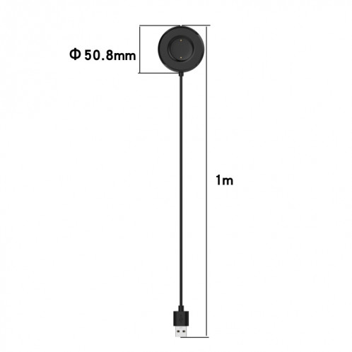 Pour Vivo Watch 2 Câble de charge magnétique de montre intelligente, longueur: 1m (noir) SH201A1274-07