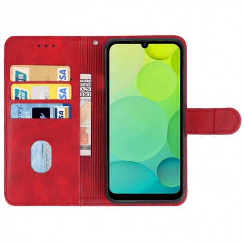 Pour Ulefone Note 6T Cuir Phone Case (rouge) SH603A587-06