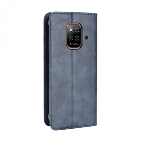 Pour Ulefone Power Armor 14/14 Pro Magnétique Buckle Retro Texture Cuir Téléphone (bleu) SH207C923-07