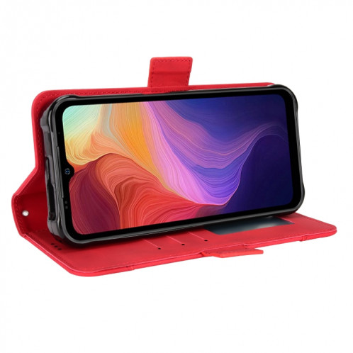 Pour Ulefone Power Armor 14/14 Pro Skin Feel Texture Texture Texture Slots Cuir Phone Case (rouge) SH007C1876-07