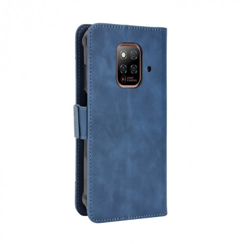Pour Ulefone Power Armor 14/14 Pro Skin Feel Texture Texture Texture Slots Cuir Phone Case (bleu) SH007D835-07