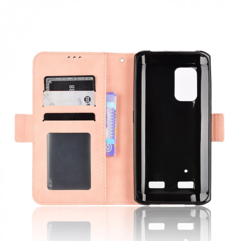 Pour Ulefone Armor X10 / X10 Pro Skin Feel Texture Texture Card Slots Téléphone en cuir (rose) SH008A1995-07