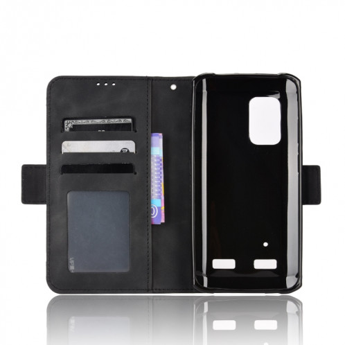 Pour Ulefone Armor X10 / X10 Pro Skin Feel Texture Texture Card Slots Téléphone en cuir (noir) SH008B483-07
