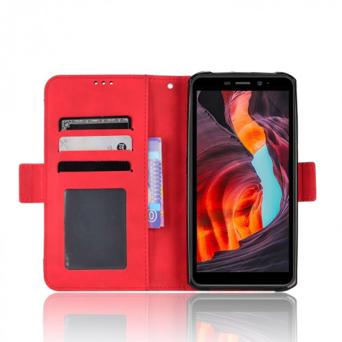 Pour Ulefone Armor X10 / X10 Pro Skin Feel Texture Texture Card Slots Téléphone Case de téléphone (rouge) SH008C1520-07