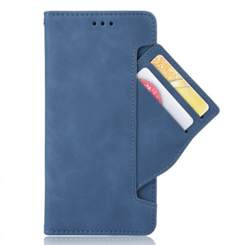Pour Ulefone Armor X10 / X10 Pro Skin Feel Texture Texture Card Slots Téléphone en cuir (bleu) SH008D385-07