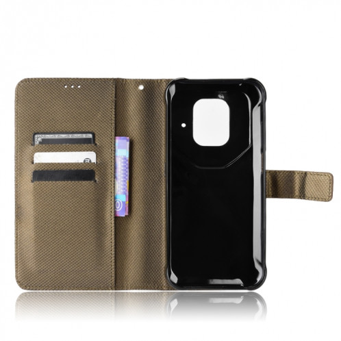 Pour Ulefone Power Armor 14/14 Pro Diamond Texture Texture Téléphone Case (marron) SH508D859-07