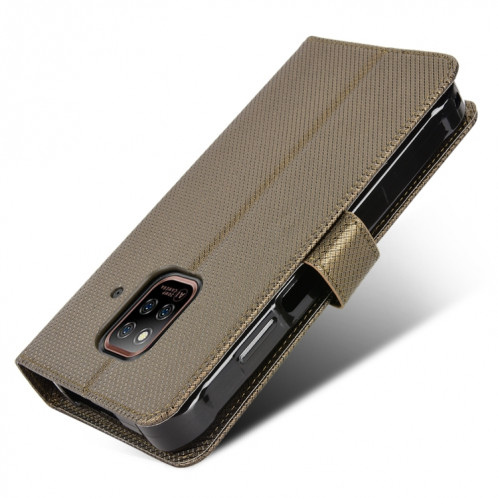 Pour Ulefone Power Armor 14/14 Pro Diamond Texture Texture Téléphone Case (marron) SH508D859-07