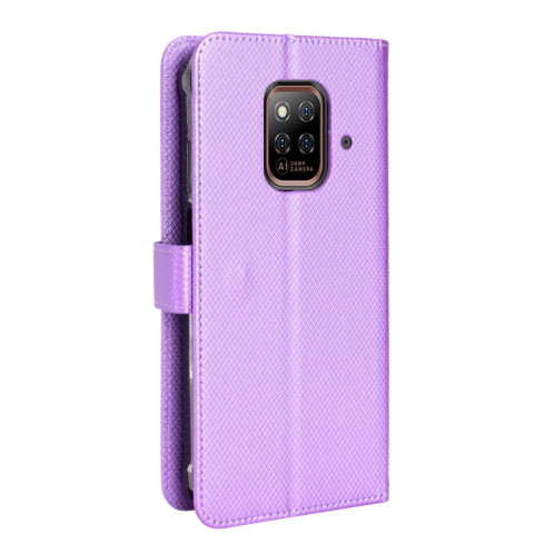 Pour Ulefone Power Armor 14/14 Pro Diamond Texture Texture Le cuir Téléphone (violet) SH508E1235-07