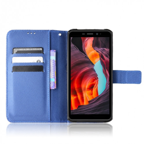 Pour Ulefone Armor X10 / X10 Pro Diamond Texture Texture Téléphone Case (bleu) SH509C1552-07