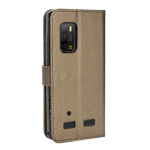 Pour Ulefone Armor X10 / X10 Pro Diamond Texture Texture Téléphone Case (marron) SH509D142-07