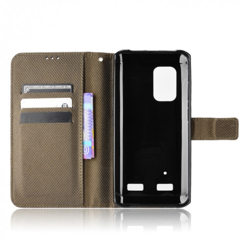 Pour Ulefone Armor X10 / X10 Pro Diamond Texture Texture Téléphone Case (marron) SH509D142-07