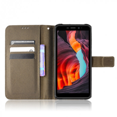 Pour Ulefone Armor X10 / X10 Pro Diamond Texture Texture Téléphone Case (marron) SH509D142-07