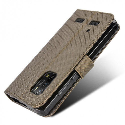 Pour Ulefone Armor X10 / X10 Pro Diamond Texture Texture Téléphone Case (marron) SH509D142-07