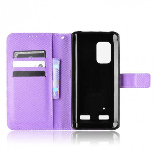 Pour Ulefone Armor X10 / X10 Pro Diamond Texture Texture Téléphone Case (violet) SH509E1985-07