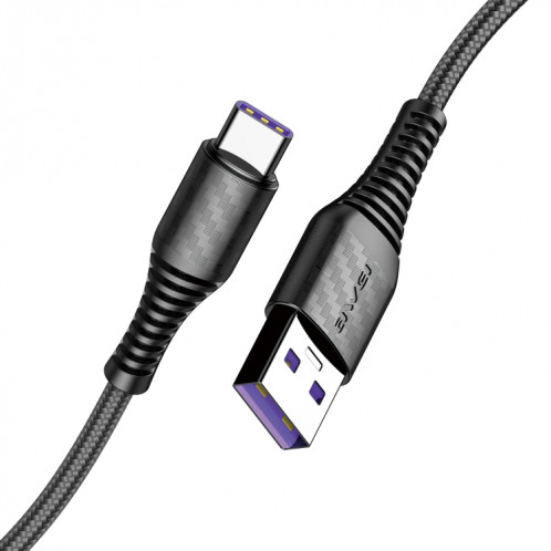 awei CL-69 5A Type-C / USB-C Câble de charge rapide intelligent, longueur: 1m (noir) SA401A554-07