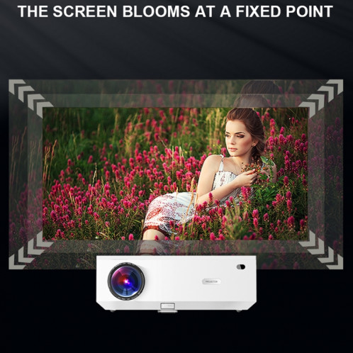 E600S 1920x1080p 400ansi LCD LED Projecteur intelligent, même version d'écran, Type de fiche: Plug SH710171-08