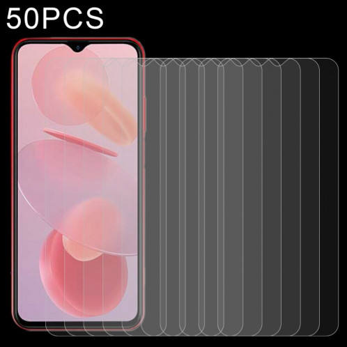 50 pcs 0,26 mm 9h 2,5D Film en verre trempé pour Ulefone Note 12 SH53031148-06