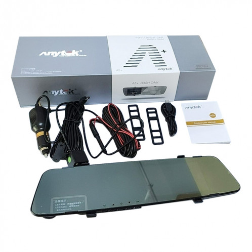 Anytek A5 + 4,5 pouces FHD 1920x1080P Caméra DVR pour rétroviseur avant et arrière de voiture SH0554275-07