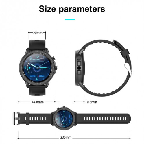 S02 1.3 pouces IPS couleur plein écran tactile montre intelligente, prise en charge des prévisions météorologiques / moniteur de fréquence cardiaque / moniteur de sommeil / surveillance de la pression artérielle SH901A1659-011