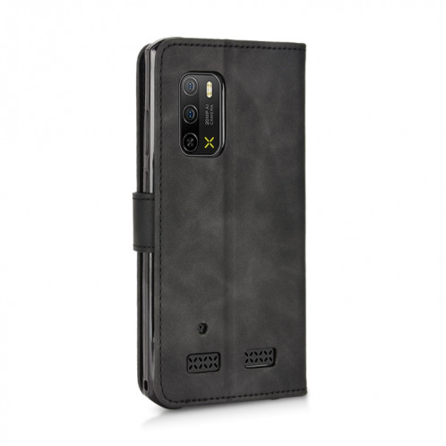 Pour Ulefone Armor X10 Skin Feel Magnetic Flip Leather Phone Case (noir) SH404A608-06