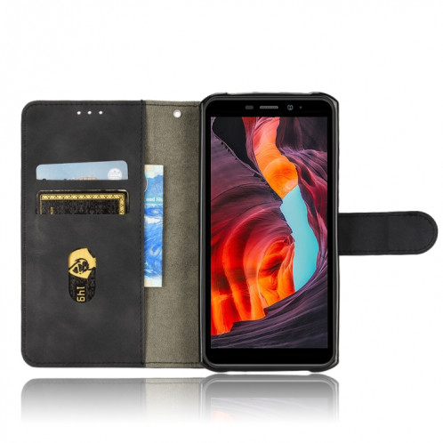Pour Ulefone Armor X10 Skin Feel Magnetic Flip Leather Phone Case (noir) SH404A608-06