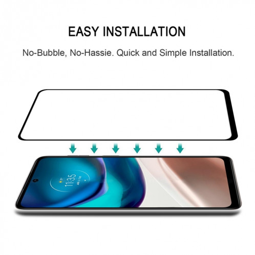 Écran de couverture de colle complète Protecteur Film en verre trempé pour Motorola Moto G42 SH14011802-08