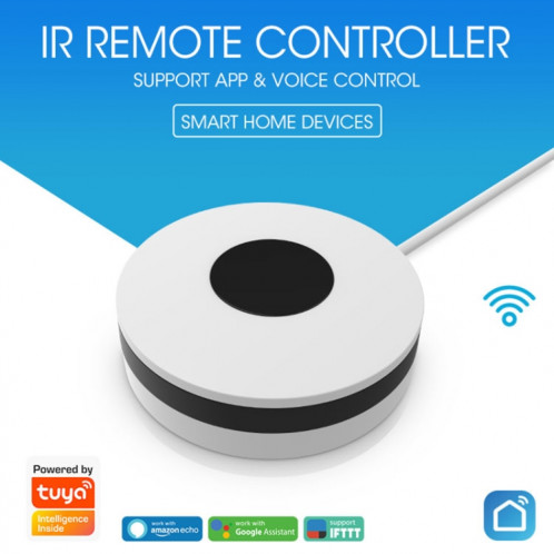 NEO NAS-IR02W WiFi IR Remotc Control Support Amazon Alexa / Google Home(White) SN901A333-07