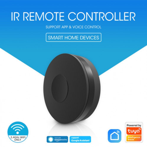 NEO NAS-IR02W WiFi IR Remotc Control Support Amazon Alexa / Google Home(Black) SN901B378-07