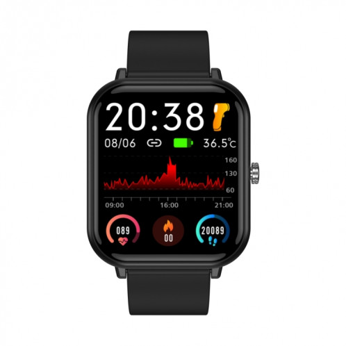 Q9 Pro 1,7 pouce TFT HD Screen Smart Watch, support Surveillance de la température corporelle / surveillance de la fréquence cardiaque (noir) SH601A1637-07