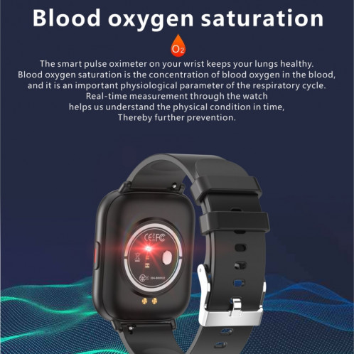 Q9 Pro GT2 1,85 pouce TFT HD Screen Smart Watch, support Surveillance de la température corporelle / surveillance de la fréquence cardiaque (noir) SH801A42-07
