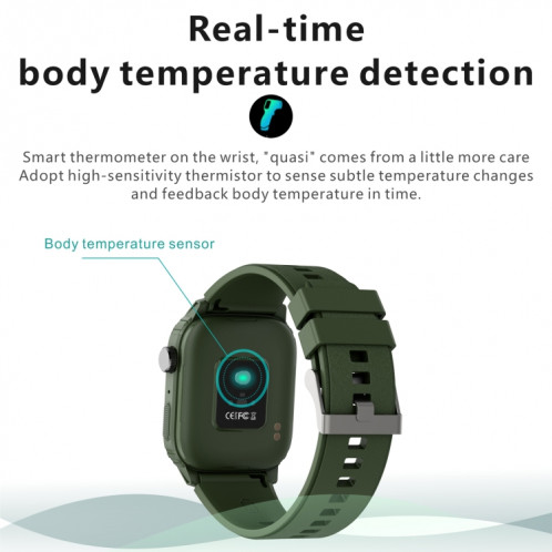 Q25 1,7 pouce TFT HD Screen Smart Watch, support Bluetooth Call / Hyperpwek Pressure Suiving (Gray) SH001C815-07